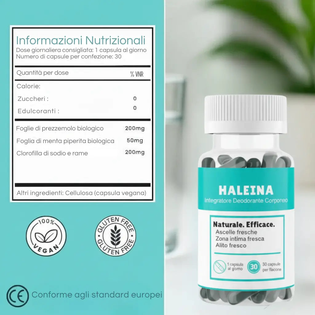 HALEINA – Integratore per un alito fresco 100% naturale