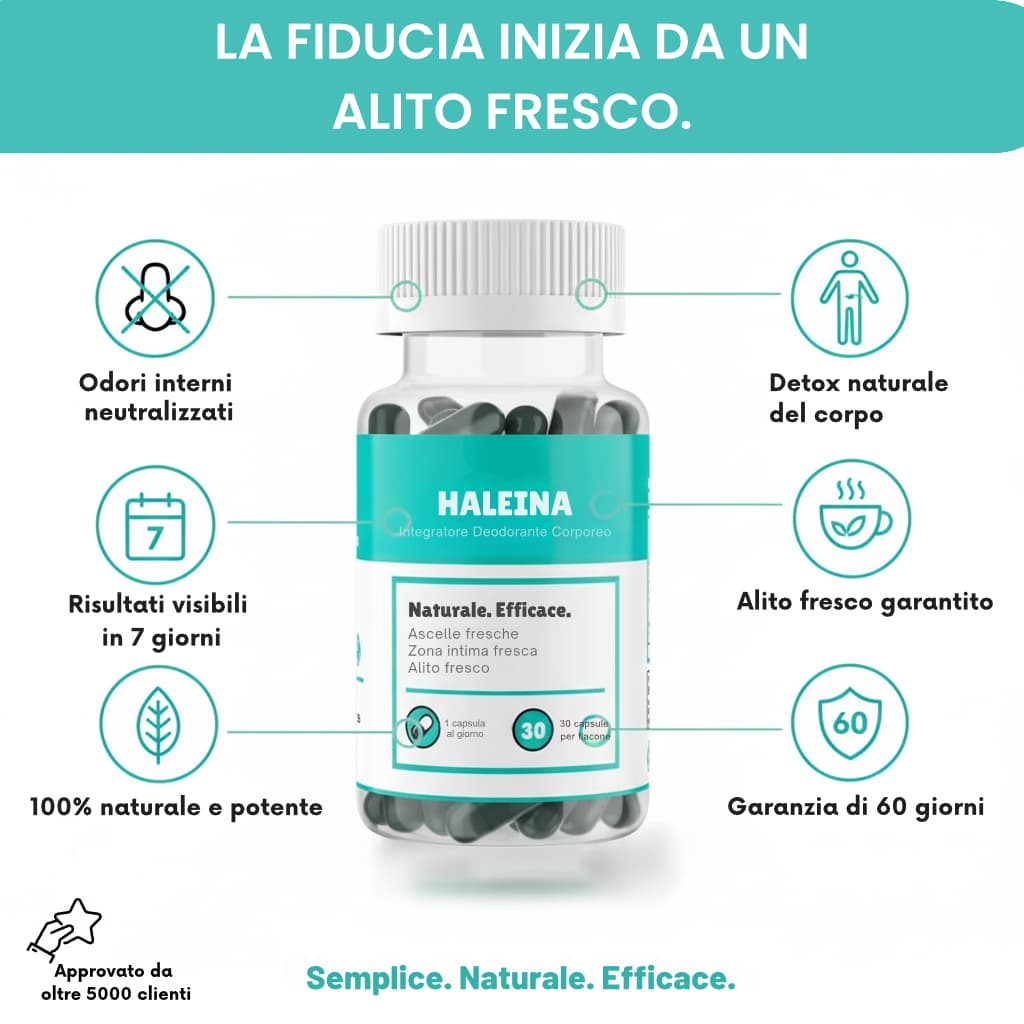 HALEINA – Integratore per un alito fresco 100% naturale